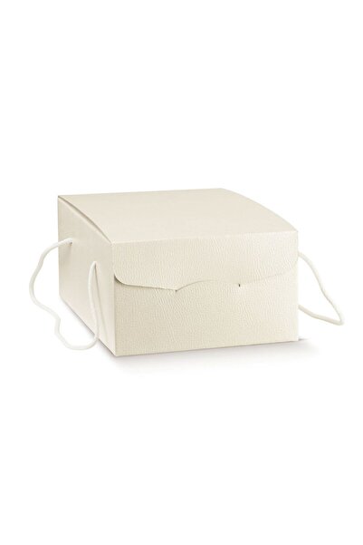 Scotton Cutie Cadou Premium tip Valiză, Textură "Piele" Crem, Mânere Bumbac, ...