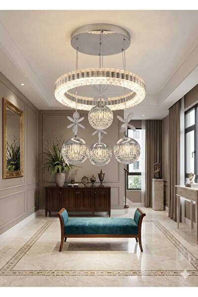 Venta çember modeli 4 top 3 renk modern led avize