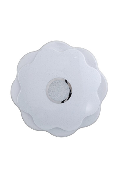 Italux Plafonieră LED decorativă rotundă NORMI Ø51cm, albă, cu design floral,...