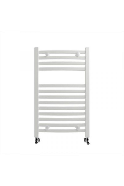 Lazzarini Bathroom radiator (towel warmer), white, steel, curved, Lazzarini, ...