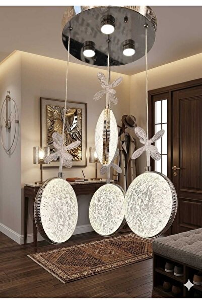 mercan modeli 4 lü sarkıt led avize