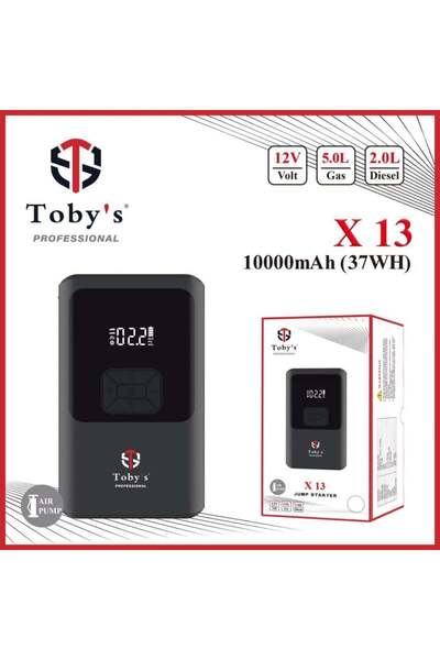 TOBYS باور بانك تشغيل السيارة Toby’s X13 مع مضخة هواء مدمجة