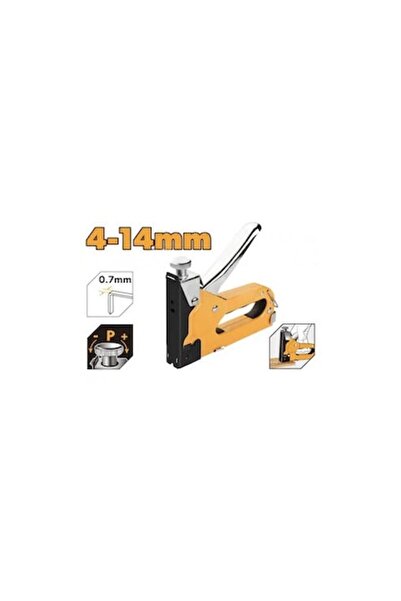 OEM Capsator manual universal, reglaj putere, portocaliu/negru, 4x14mm, capse...