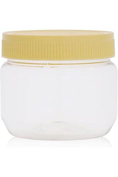 ONMART Round Air Tight PET Jar 6 Pieces , 250ml Plastic Container, Transparen...