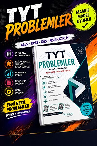 Periskop Yayınları TYT Problemler Soru Bankası ALES - KPSS - DGS - MSÜ Hazırl...