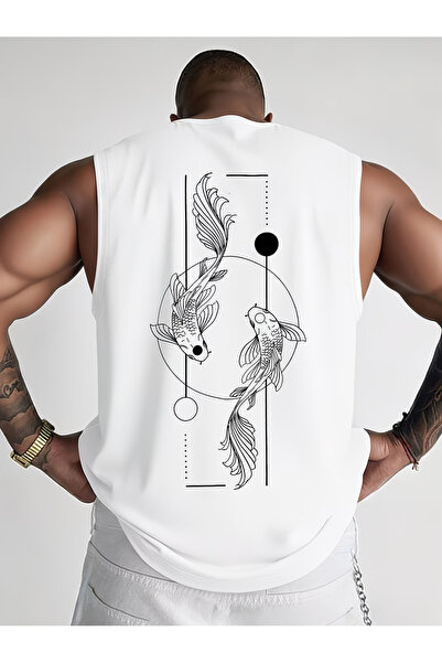 bellanova Men's oversized crew neck sleeveless t-shirt - longline