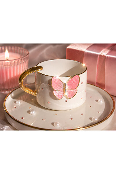 luxurychampagnetr Pink Pearl Luxury Turkish Coffee Cup – Premium Presentation...