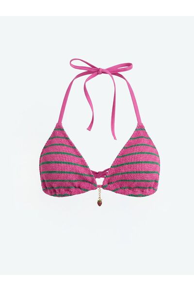 LC Waikiki LCW DREAM Çizgili Çıkarılabilir Pedli Kadın Bikini Üst