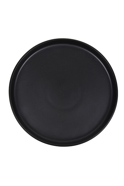 OEM Platou pentru fructe negru, ceramic, stil  "Nordic ", Ø26.5cm