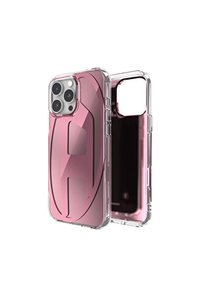 iPhone 16 Pro Max Compatible Oval D Mirror Case - Pink