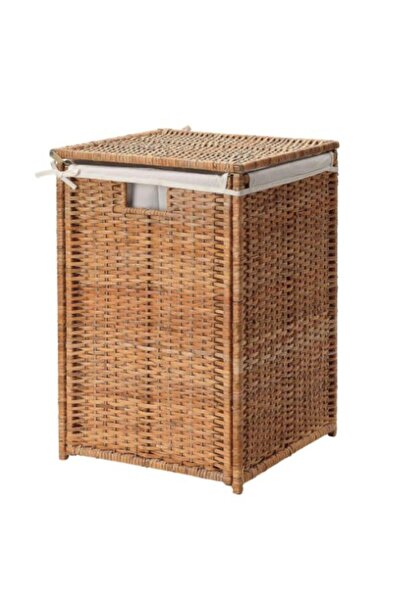 IKEA BRANÄS çamaşır sepeti, rattan, 80 lt