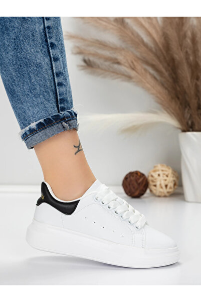 mei Sneakers Dama BF55 Alb-Negru