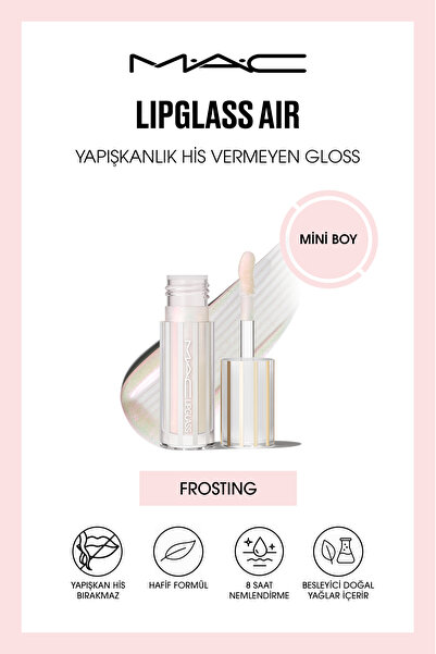 M.A.C Mini Lipglass Air Yapışkan His Bırakmayan Gloss - Frosting