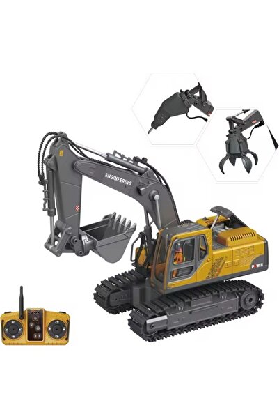 TOYSTURKA Uzaktan Kumandalı Metal Alaşımlı Mühendislik Serisi Excavator 14 Ka...