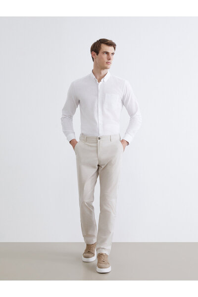 LC Waikiki Pantaloni chino din canvas pentru bărbați, croială regulară