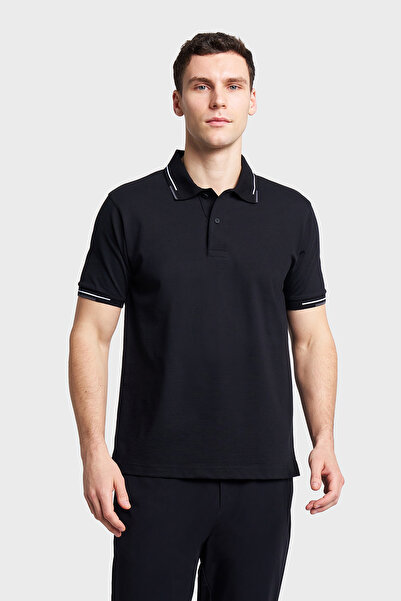 Lescon Tricou cu mânecă scurtă și guler polo pentru bărbați 26Y-1132