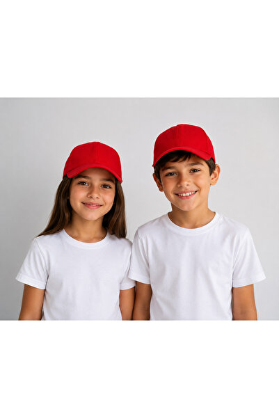 Sibel Günay Butik Șapcă roșie pentru copii, unisex, reglabilă, 6-16 ani