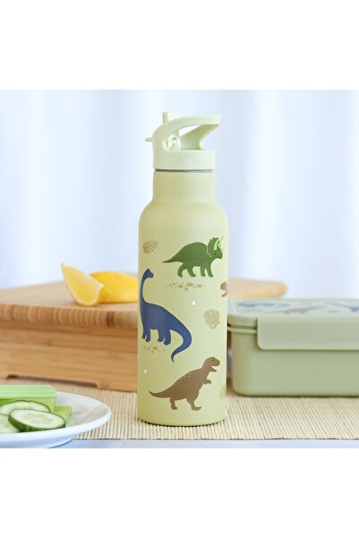 A Little Lovely Company Termos Pipetli Suluk, Dinosaurs (500 ml)