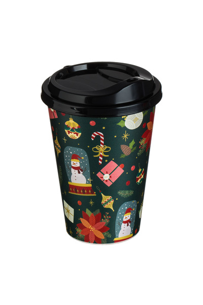Zumzeria Christmas-Themed Green Plastic Cup 500ml