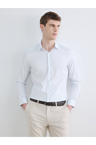 LC Waikiki Ανδρικό ριγέ πουκάμισο Slim Fit