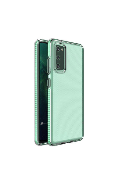 Hurtel Husă de protecție transparentă din gel TPU cu ramă colorată, model Spr...