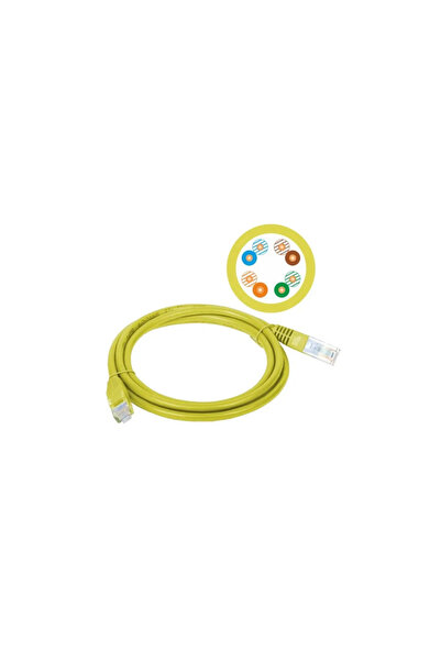 Alantec A-LANTEC Cablu de patch-uri structural UTP cat.5e, 3.0m, galben