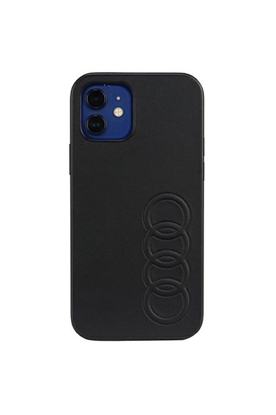 Audi Husă rigidă din piele sintetică pentru iPhone 11 Pro 5.8 " Negru/Negru A...