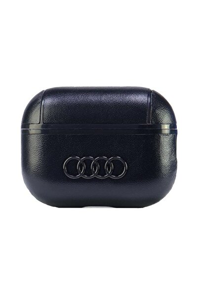 Audi Husă din piele cu logo mare pentru AirPods Pro 2 negru/negru AU-APP2-GT/...