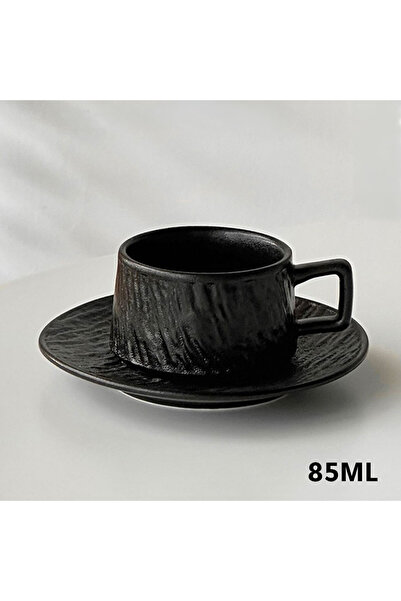 MIBRU Coffee ceramic cup with plate 85ml