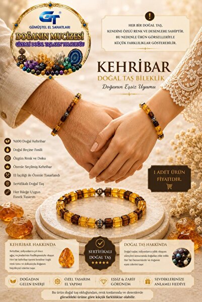 GÜMÜŞTEL EL SANATLARI Certified Amber Bracelet