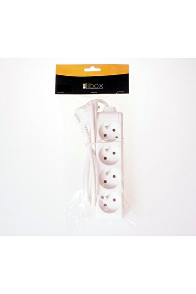 Libox 4 sockets, white, 3m (LB0082-3)