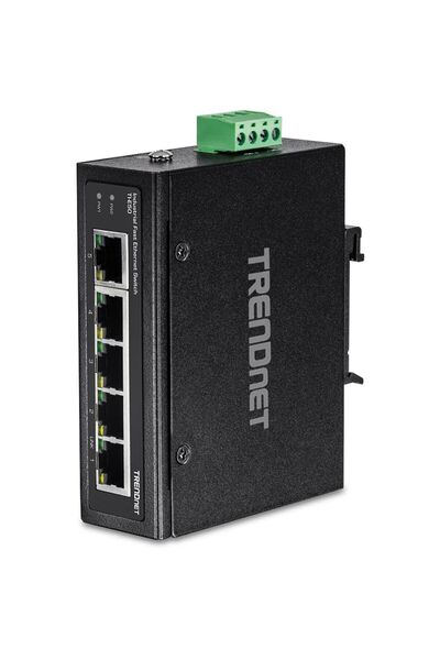 TRENDnet Switch industrial Fast Ethernet cu 5 porturi pentru șină DIN