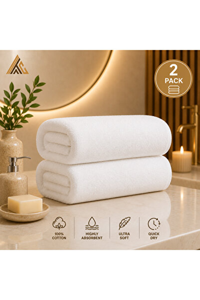 Arabian Threads منشفة يد - قطن ١٠٠٪، ناعمة وماصة - ٥٠×٨٠ سم