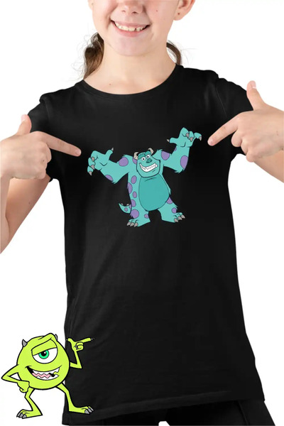 OEM Детска тениска за момичета Джеймс Monsters University