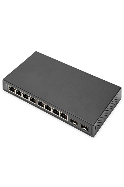 Digitus Διακόπτης - 10 Θύρες - 8x RJ45 - 2x SFP Uplink