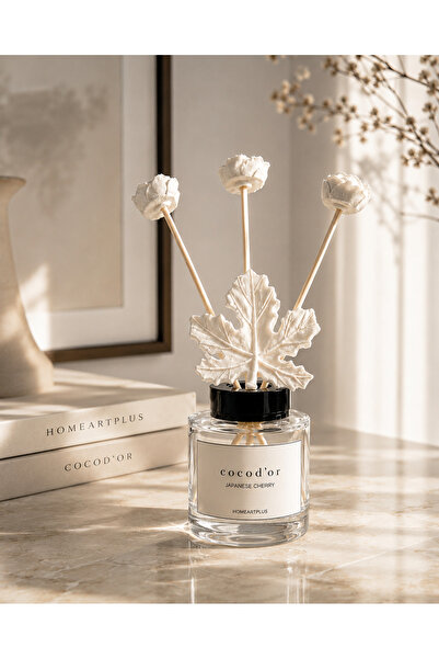 homeartplus 120 ml Vanilya Diffuser Çubuklu oda kokusu - Leaf Collection