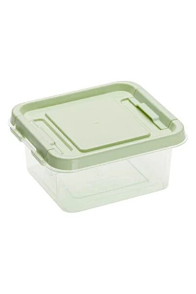 Zumzeria Recipient transparent pentru alimente, verde, cu capac, 500ml