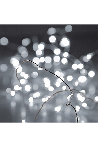 Zumzeria Light Installation with 200 LED Fairy Lights & Silver Cable 22.9m - ...