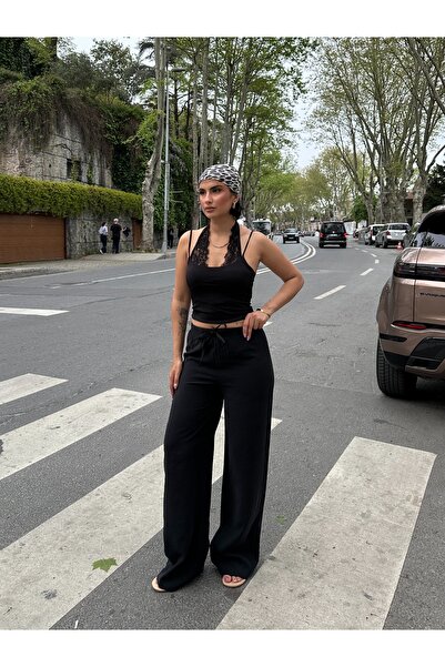 MY LİKA Wide leg palazzo pants
