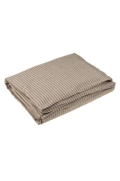 OEM Beige Decorative Cover with Fringe Stripes for 3-Seater Sofa 280x180cm