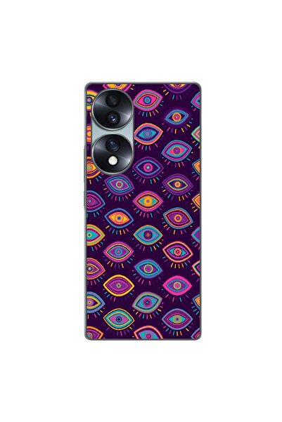 OEM Husa compatibila cu Honor 70 Silicon Gel Tpu Model Tribal Eyes