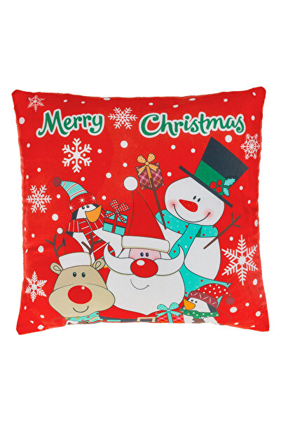 Zumzeria Christmas Decorative Pillow for Kids with Santa Claus, Snowman & Fri...