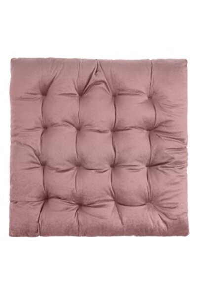 OEM Pink Velvet Chair Cushion 38X38cm