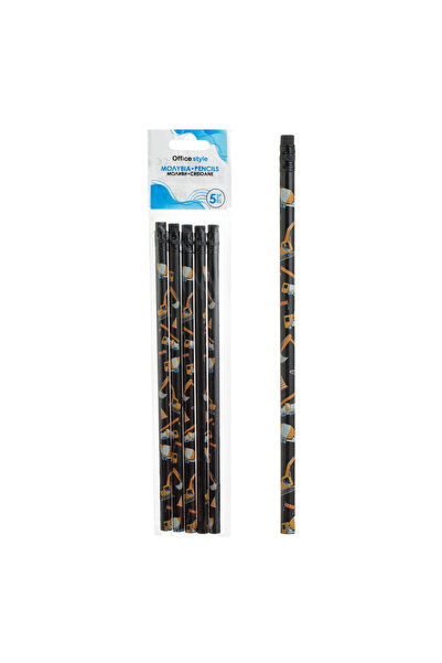 Zumzeria Construction Vehicle Model Pencil Set - 5pcs
