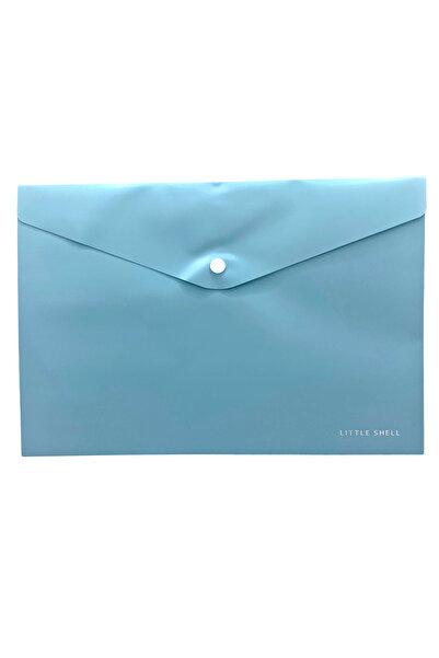Limmy Pastel Blue Patterned Snap Envelope File - 1 Piece