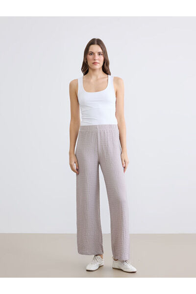 LC Waikiki I Beli Corded Textured Wide Leg Women's Pants from Freezen Store