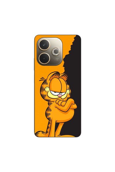 OEM Husa compatibila cu Oppo A5 Pro Silicon Gel Tpu Model Garfield Black and ...