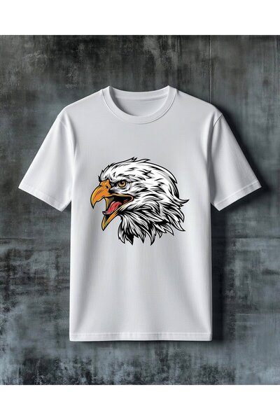 COMVİCHO Eagle Baslk Printed Oversize T-Shirt