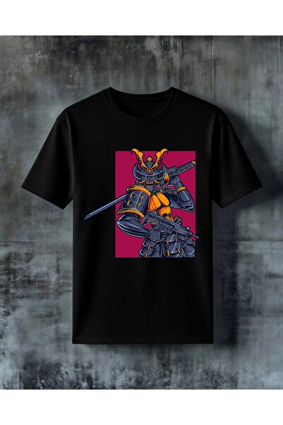 COMVİCHO Samurai Karali Savasc Printed Oversize T-Shirt