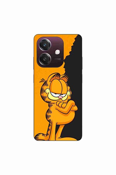 OEM Husa compatibila cu Oppo A40 Silicon Gel Tpu Model Garfield Black and Orange